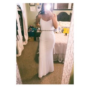 White formal dress